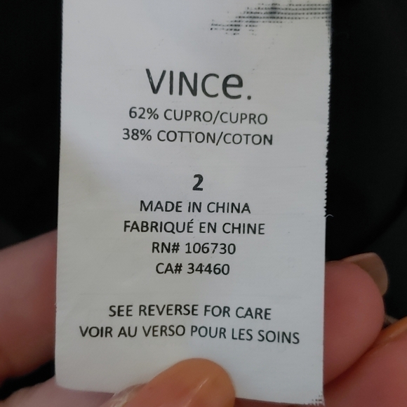 VINCE Kaki regular waist cupro jogger cropped pants - Picture 12 of 12